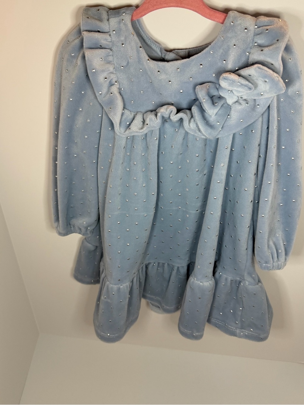Tahari Light Blue Girls Jacket with Rhinestone Accents